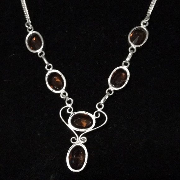BRANDY Topaz Sterling Silver Necklace - Picture 3 of 6